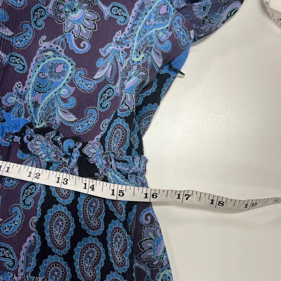 Kobi Halperin Emilee Patchwork Print Dress in Midnight Blue New With Tags Small - Picture 8 of 13